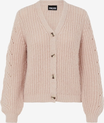 PIECES Knit Cardigan 'Kassandra' in Pink: front