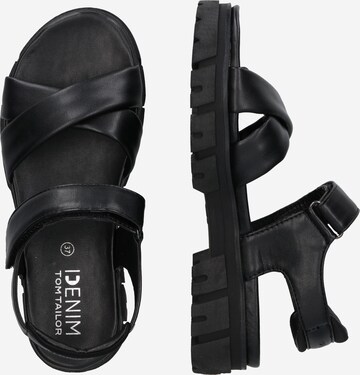 TOM TAILOR Sandals in Black