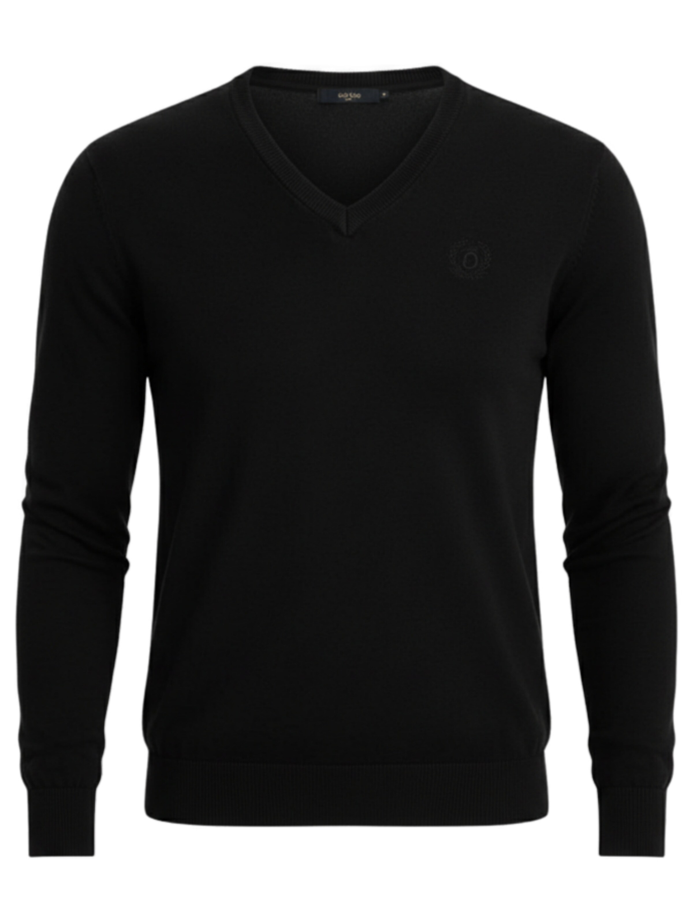 Ombre Trui in Zwart: voorkant