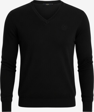 Ombre Trui in Zwart: voorkant