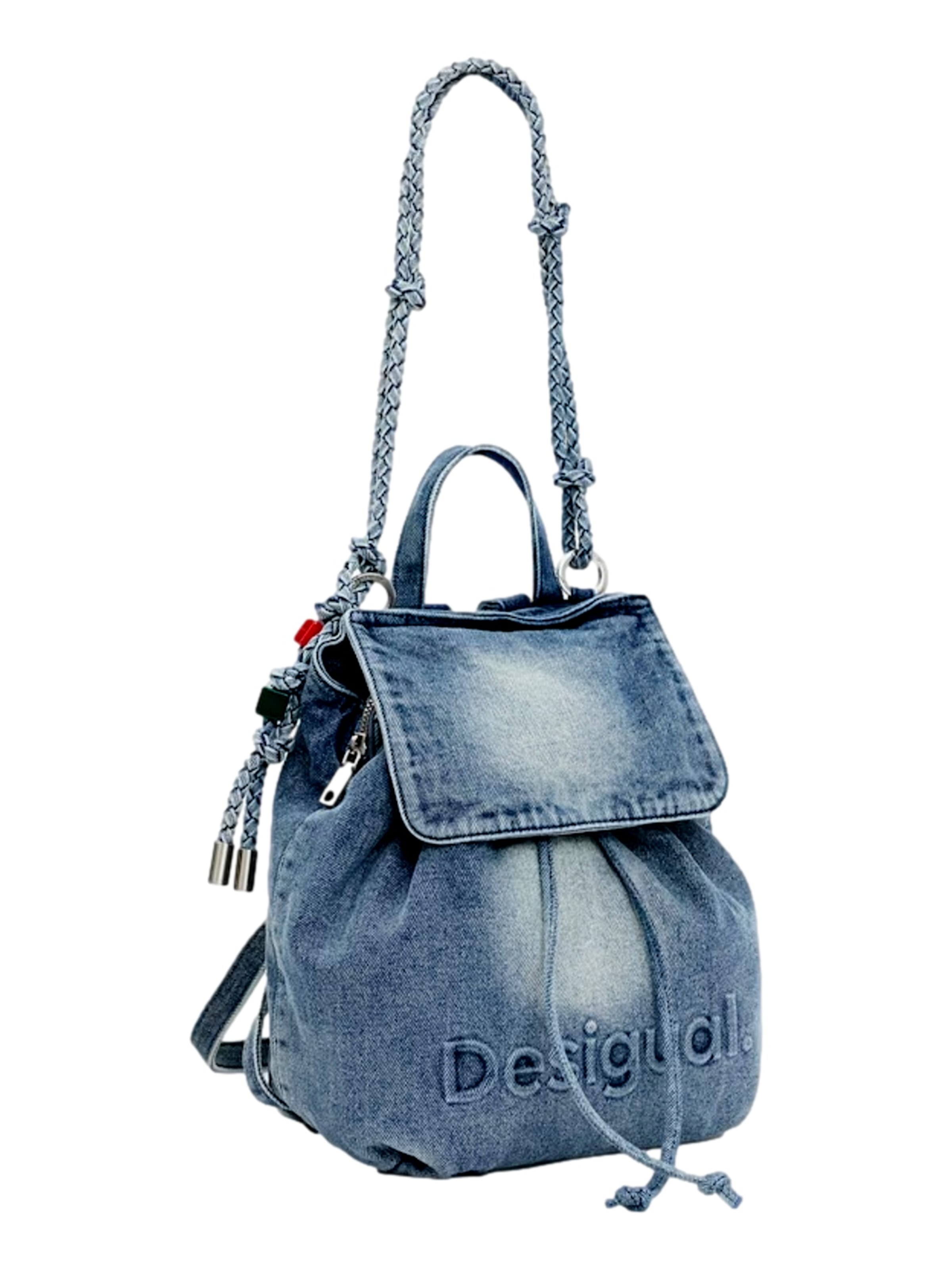 Sac à dos 'Half Logo Denim' Desigual en bleu