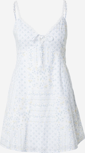 Rochie de vară 'DAISY' HOLLISTER pe albastru pastel / galben deschis / alb, Vizualizare produs