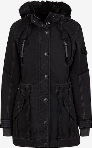 Parka d’hiver Brandit en noir : devant