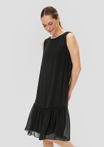 s.Oliver BLACK LABEL Kleid in Schwarz: predná strana