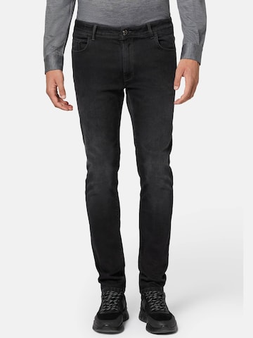 Boggi Milano Jeans in Schwarz: front
