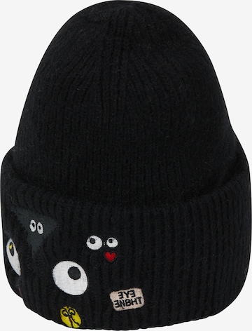 MYMO - Gorra 'Pop Eyetheme' en negro: frente