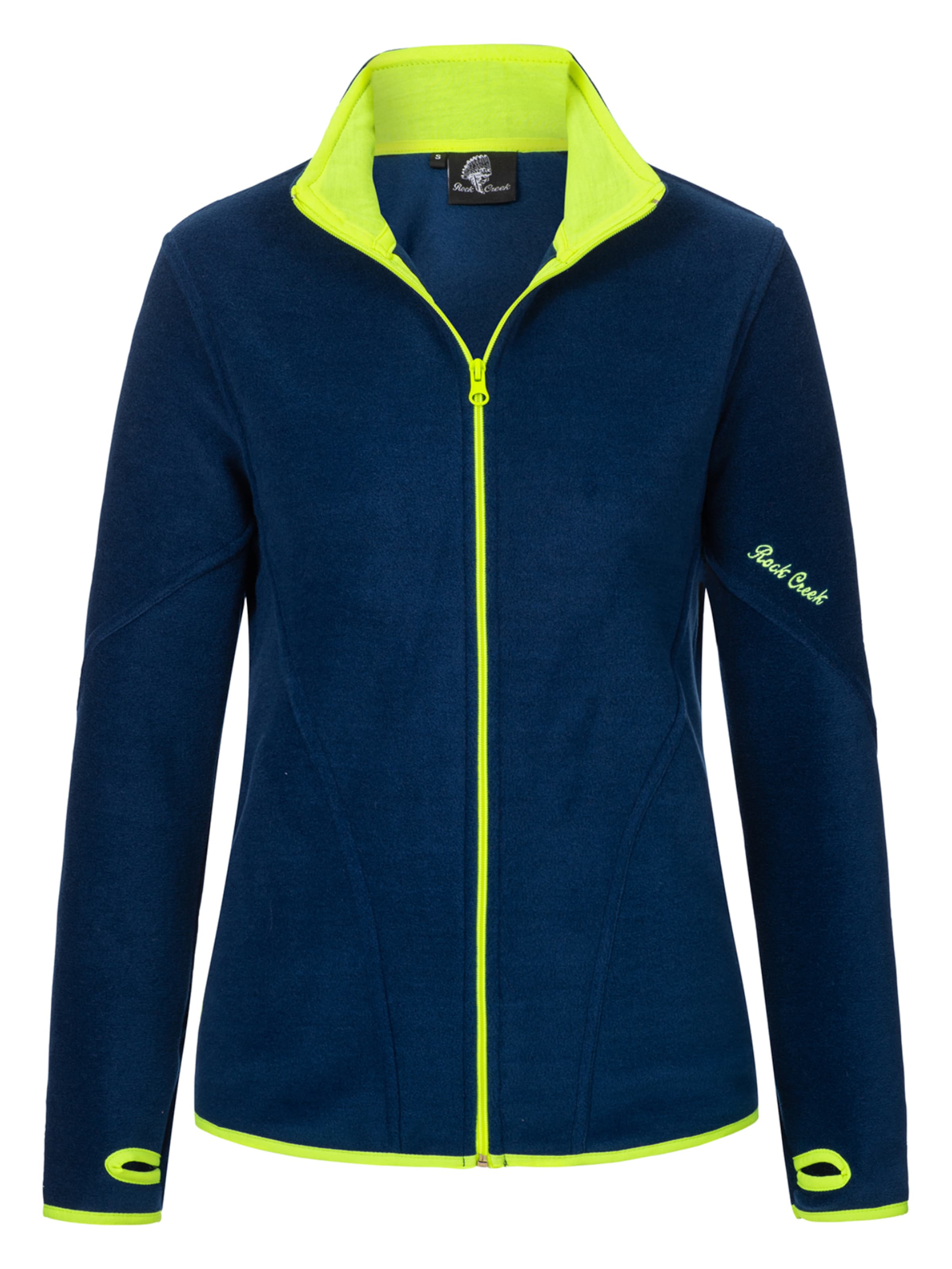 Rock Creek Fleecejacke in Blau: Vorderseite