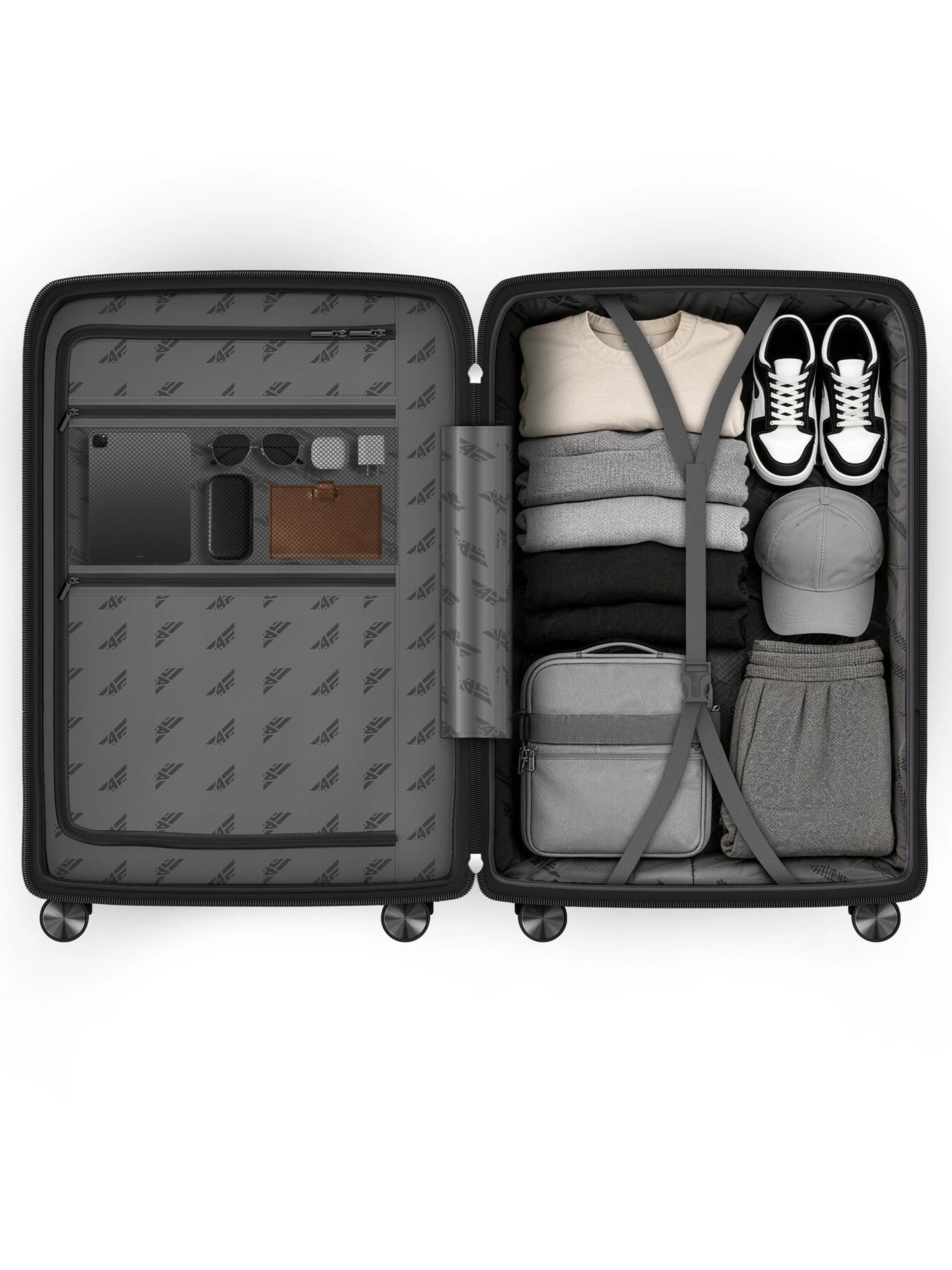 4FLY Suitcase Set 'Linea Lux' in Grey
