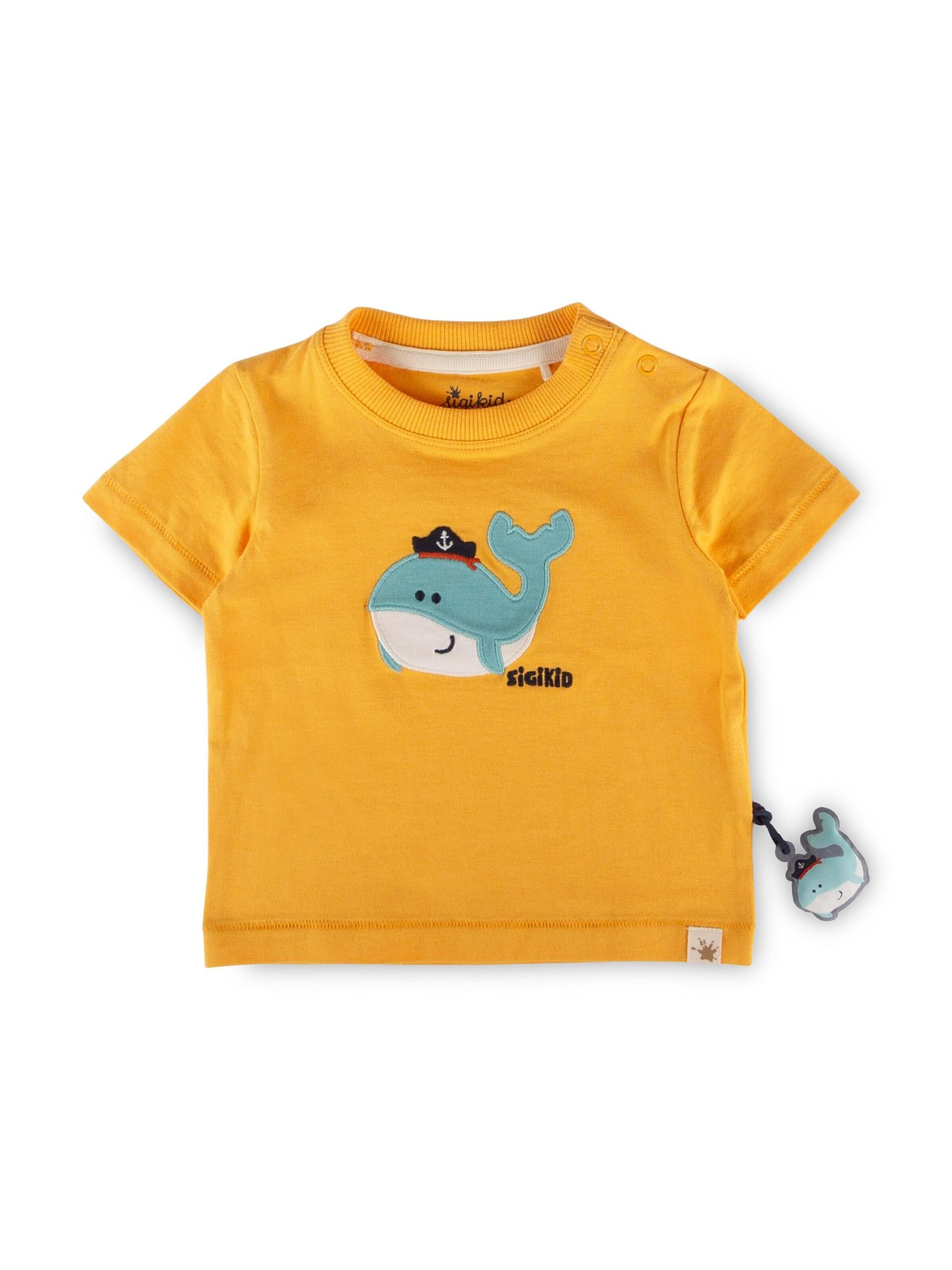 SIGIKID Shirt 'T-Shirt Happy Holiday' in Yellow: front