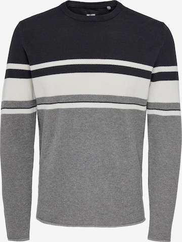 Only & Sons Sweater 'Niguel' in Blue: front