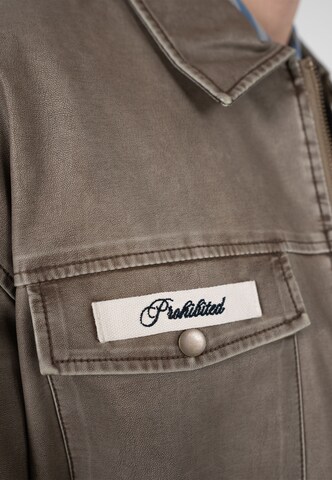 Prohibited - Chaqueta de entretiempo 'Exit Speed' en marrón