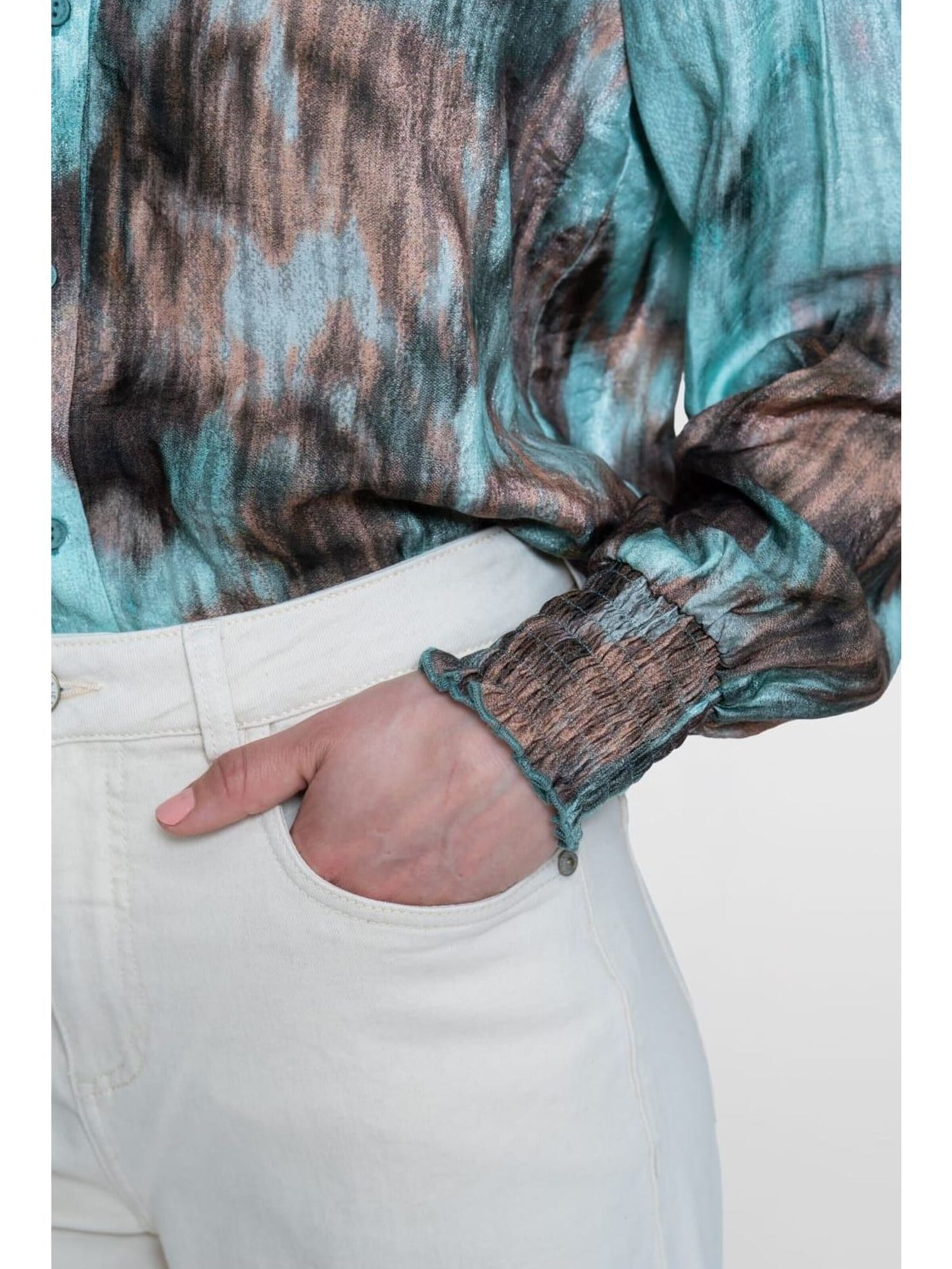 Geisha Blouse in Bruin