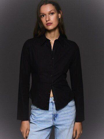 Bershka Blouse in Black