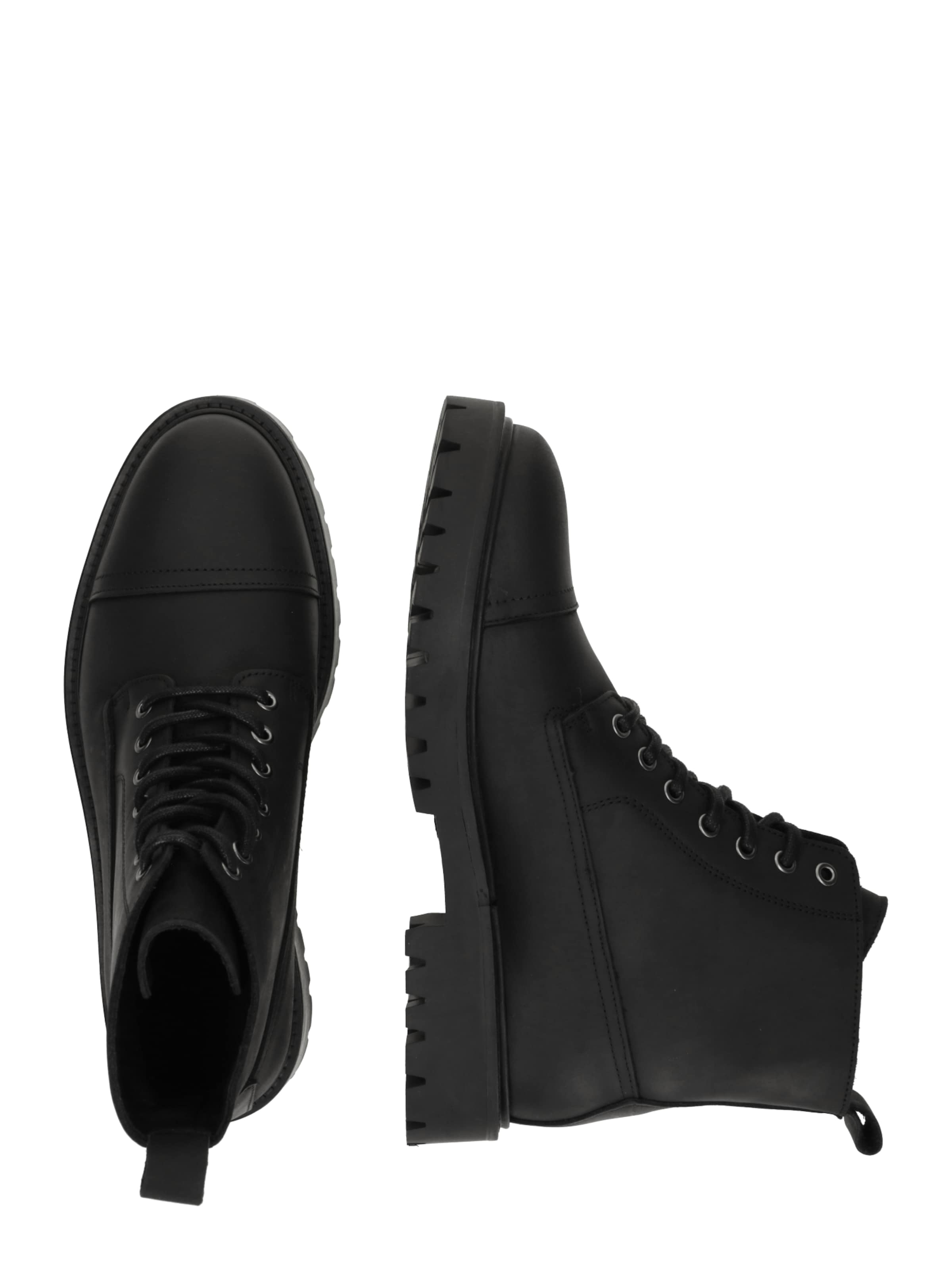 ABOUT YOU Ботинки на шнуровке 'Miran' в Черный