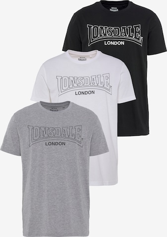 LONSDALE Shirt in Grau: predná strana