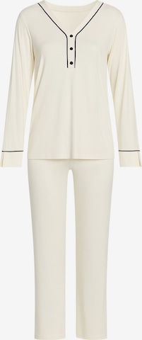 Goldenbay Pyjama 'Oleander' in Weiß: Vorderseite