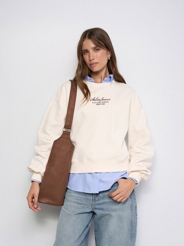 Salsa Jeans Sweatshirt in Beige: voorkant