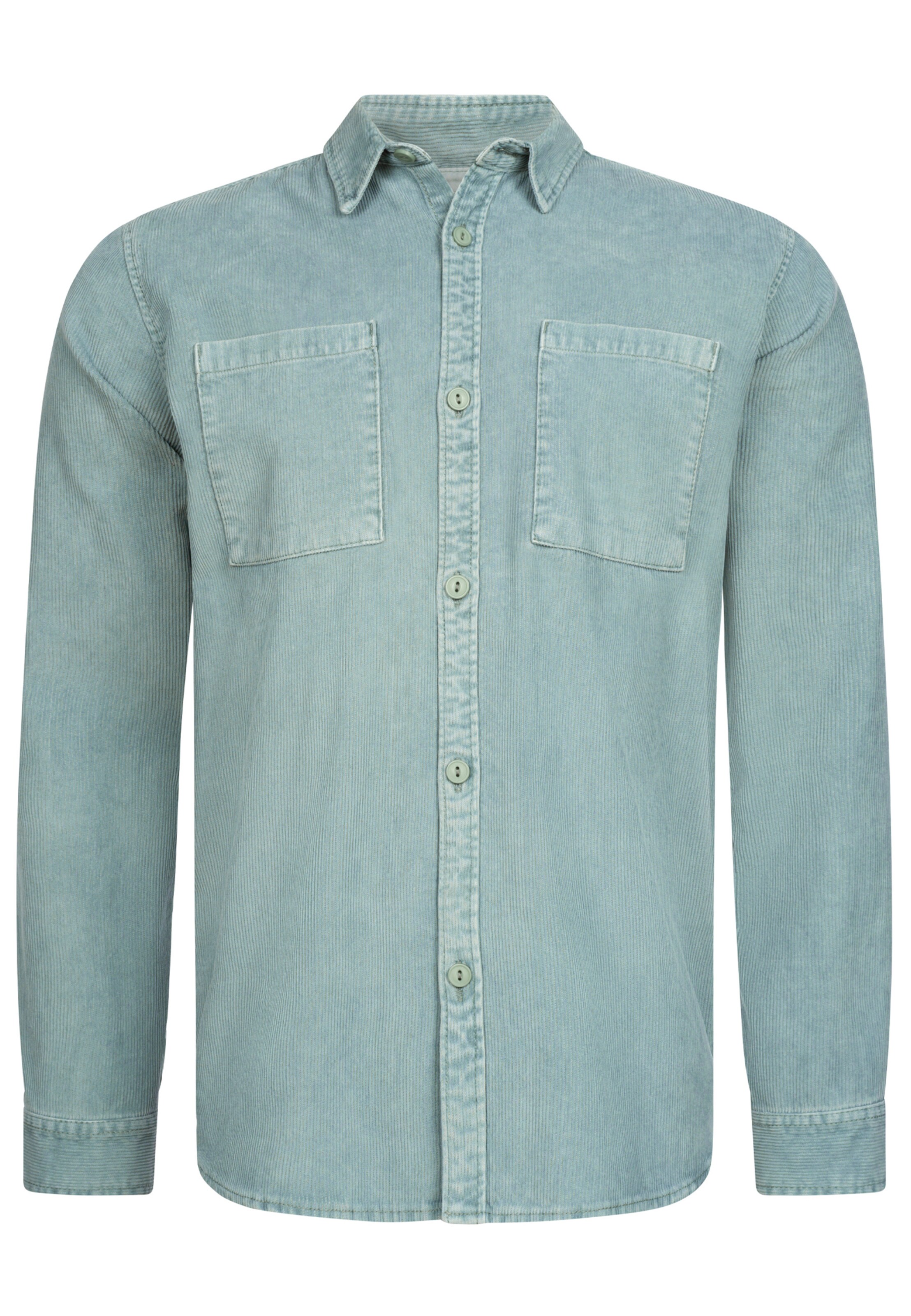 INDICODE JEANS Button Up Shirt 'Thyge' in Blue: front