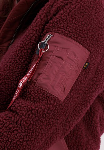 ALPHA INDUSTRIES Fleecejacke in Rot