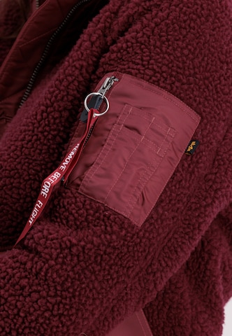 ALPHA INDUSTRIES Fleecejacke in Rot