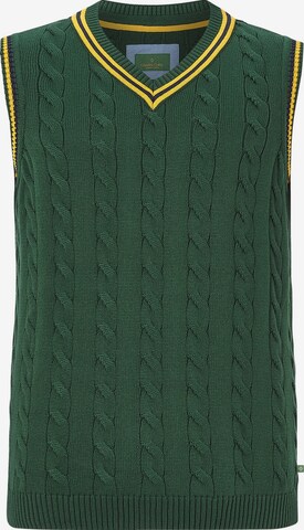 Charles Colby Sweater Vest in Green: front