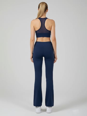 La V Flared Sportbroek 'Noa' in Blauw