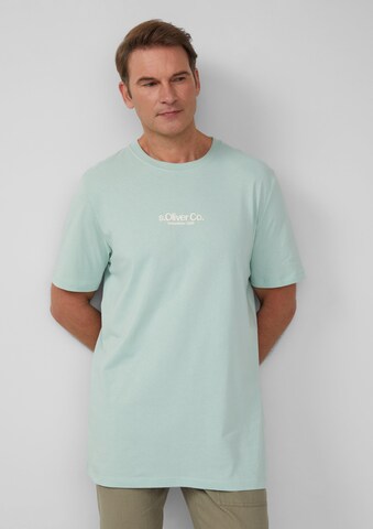 s.Oliver Men Tall Sizes Shirt in Grün: Vorderseite