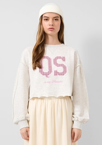 QS - Sweatshirt em bege: frente