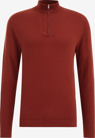 Pull-over WE Fashion en marron : devant