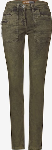 CECIL Slim fit Jeans 'Tos' in Yellow: front