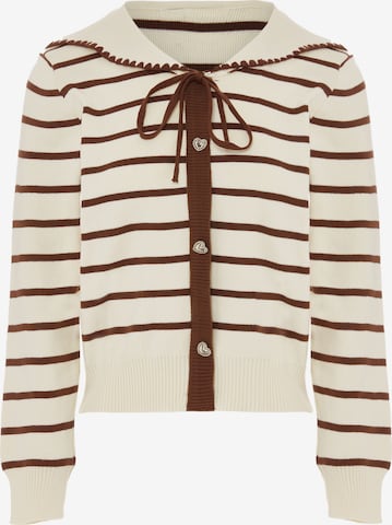 NAEMI Strickjacke in Beige: Vorderseite