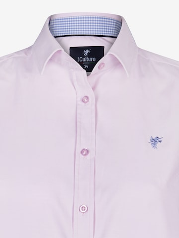 DENIM CULTURE Bluzka 'Terra' w kolorze różowy