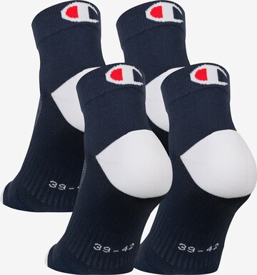 Champion Authentic Athletic Apparel Athletic Socks ' 4er-Pack Ankle Socks Performance ' in Blue