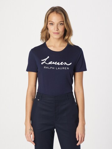 Lauren Ralph Lauren Тениска 'KATLIN' в синьо: отпред