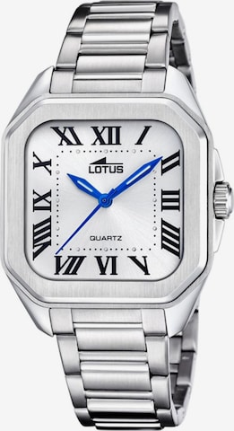 Montre à affichage analogique 'Lotus - Watch Square Series - Quartz watch movement - Watch case width: 35 mm' Lotus en blanc : devant