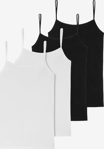 Haut ' 95/5 Organic Cotton ' SCHIESSER en noir : devant
