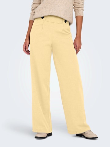 JDY - Pierna ancha Pantalón plisado 'JDYGeggo' en amarillo: frente