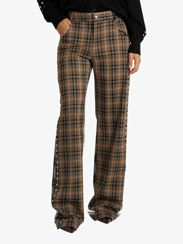 Wide Leg Pantalon AKEP en beige : devant