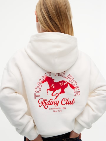 Sweat-shirt 'SEASONAL' TOMMY HILFIGER en blanc : derrière