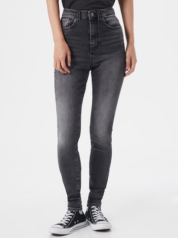 VERO MODA Skinny Jeans 'Loa' in Zwart: voorkant