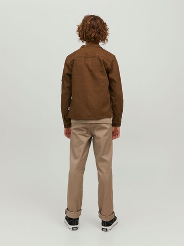 Jack & Jones Junior Regular fit Overhemd 'Ben' in Bruin