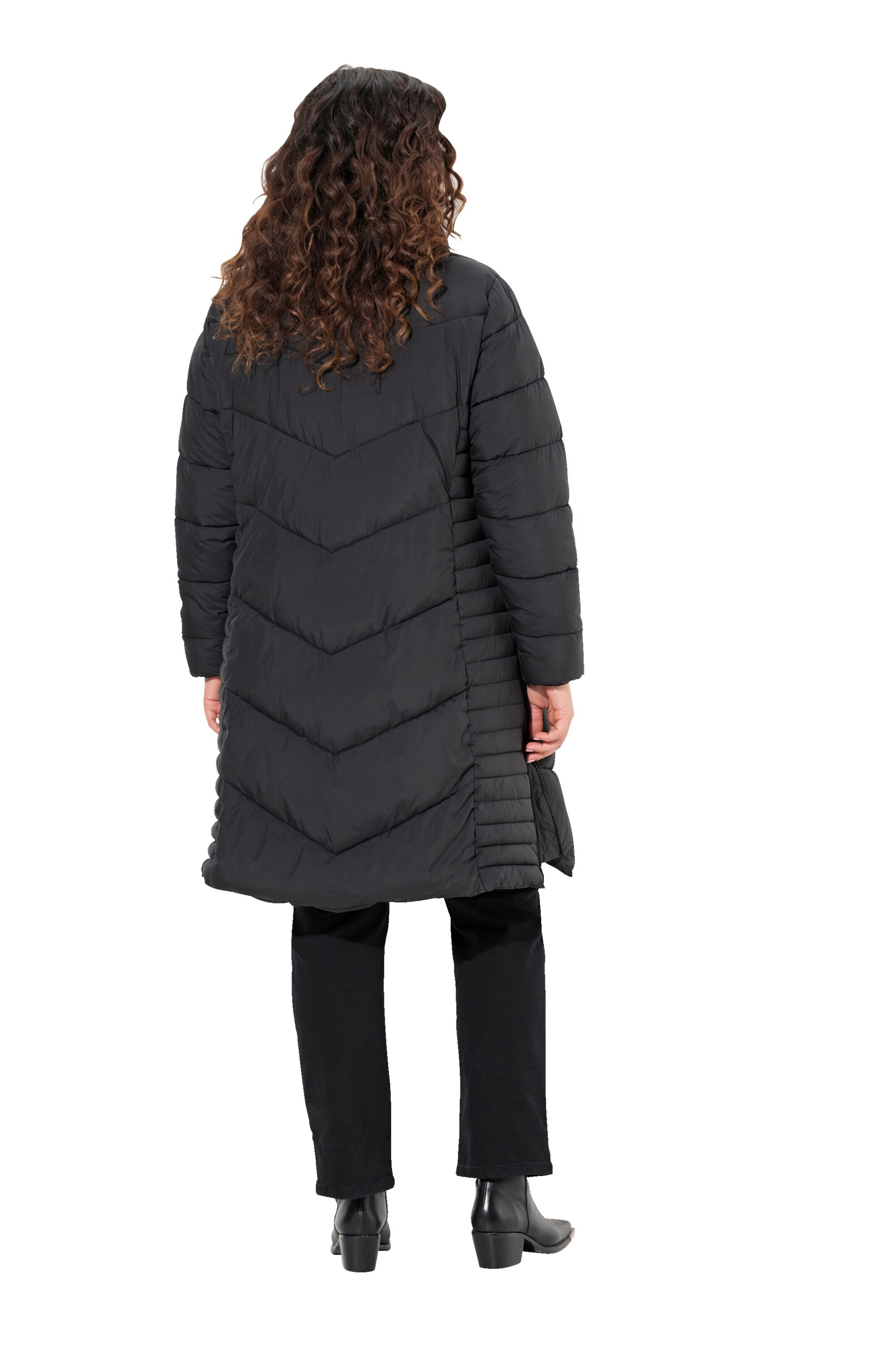 Ulla Popken Mantel in Schwarz