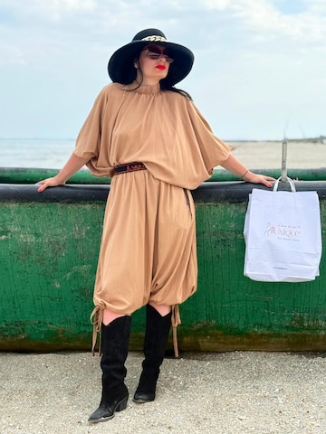 IUnique Blus 'Kimono Blouse' i brun