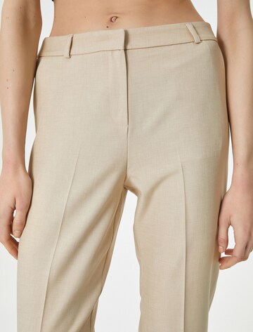 Koton Slimfit Bandplooibroek in Beige