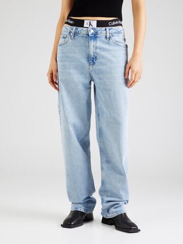 Calvin Klein Jeans Loosefit Jeans 'LOOSE STRAIGHT' in Blauw: voorkant