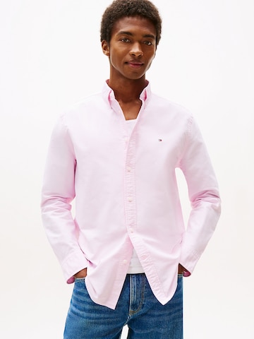 TOMMY HILFIGER Regular fit Overhemd 'Heritage' in Roze: voorkant