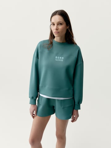 Born Sweatshirt 'Lionel' in Groen: voorkant