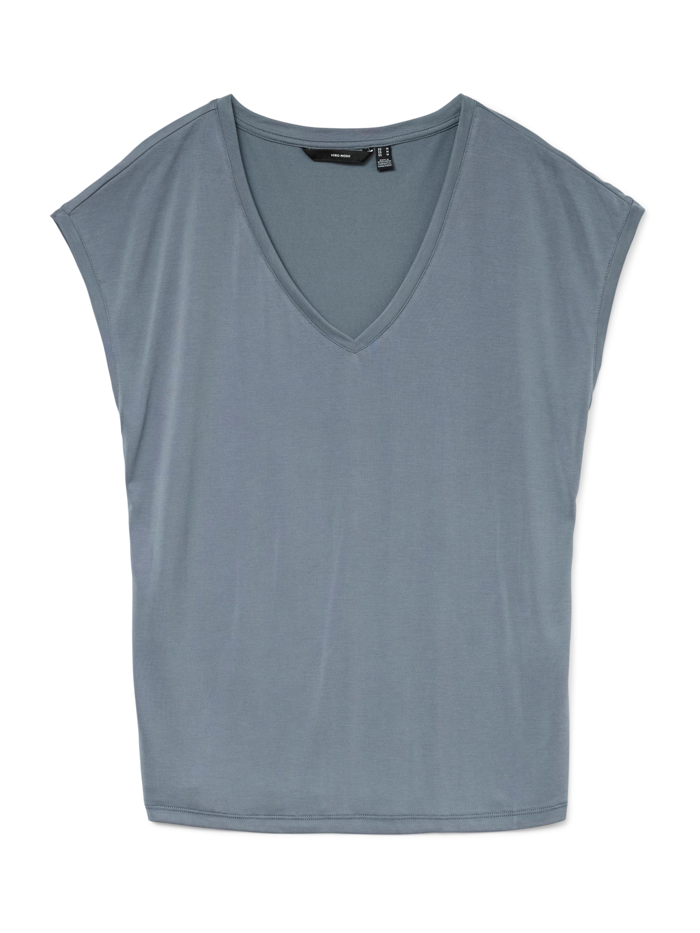 VERO MODA Koszulka 'VMFilli' w kolorze szary: przód