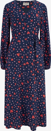 Sugarhill Brighton Robe-chemise 'Glenda' en bleu marine / rose clair / rouge, Vue avec produit