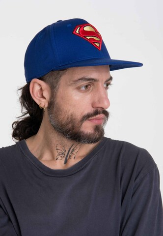 LOGOSHIRT Cap 'DC Superman' in Blue